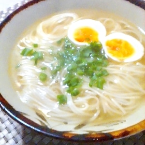 時短簡単！塩ラーメン風にゅうめん＊